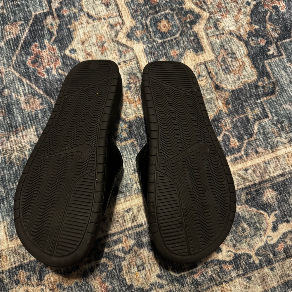 Nike Black Slide Sandals - Cushioned Footbed - Picture 2 of 3